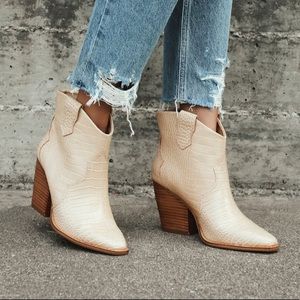 Chinese Laundry Bonnie Congo Croc Ankle Boots